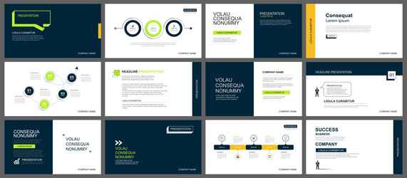 presentation and slide layout background design vector image