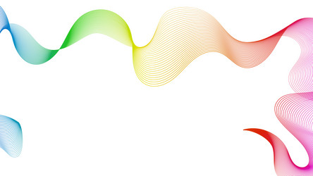 abstract backdrop with wave gradient lines vector image