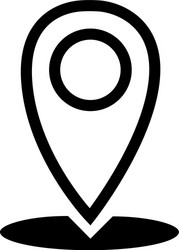 map marker icon for web site or mobile app vector image