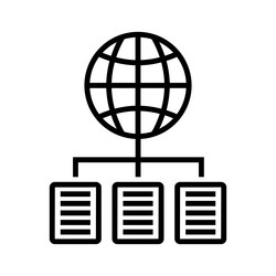 documents upload to internet icon vector image