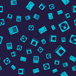set calculator create account screen mail and e vector image