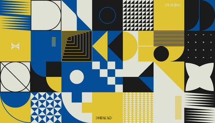 abstract colorful pattern design with simple vector image