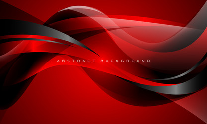 Dynamic Red Black Wave Background vector image