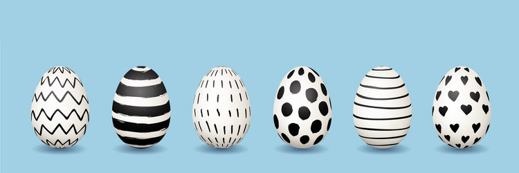 Easter eggs vector