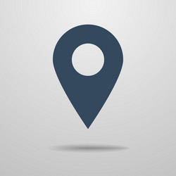 Icon of map pointer vector