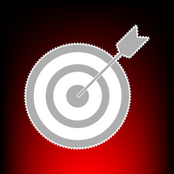 target with dart style vector image