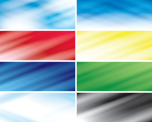 abstract color headers with blurred lines vector image