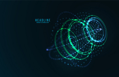 abstract futuristic object hud element vector image