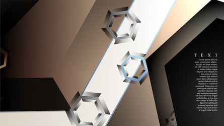 abstract background with gradient hexagon shapes vector image