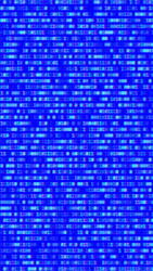 binary code blue digits on the computer screen vector image