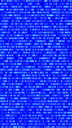 Binary code blue digits on the computer screen vector