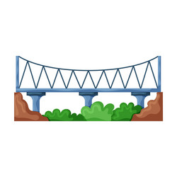 Bridge iconcartoon icon isolated vector