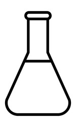lab flask icon image vector image