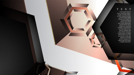 Gradient Hexagon Abstract Background vector image
