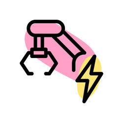 maximize constant output with powerful machine vector image