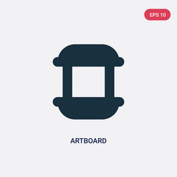 two color artboard icon from user interface vector image