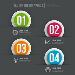 abstract infographic design workflow layout vector image