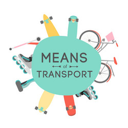 means of transport background vector