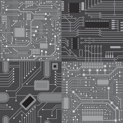 Seamless patterns computer board vector