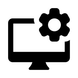 using configuration tool to updatedesktop vector image