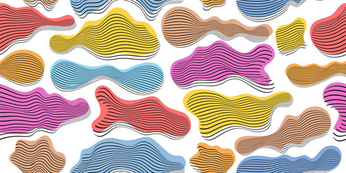 abstract shapes seamless background pattern vector image