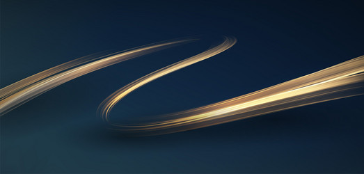 abstract shiny color gold wave design element vector image