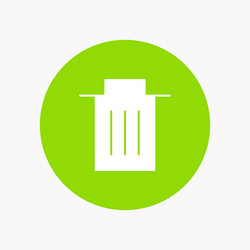 delete interface trash user vector image