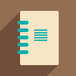 flat with shadow icon and mobile application vector image