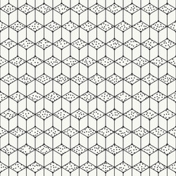 geometric line seamless cube pattern vector image