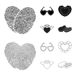 isolated object abstract and shape sign set vector image