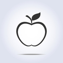Apple icons thin line designs Royalty Free Vector Image