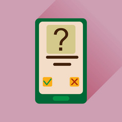 flat web icon with long shadow mobile applications vector image