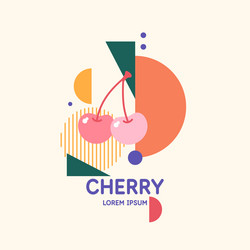 graphics in a minimalistic style vector image