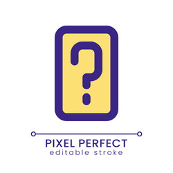 faq pixel perfect rgb color ui icon vector image
