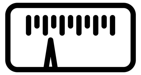 indicator scale linear icon meter symbol vector image