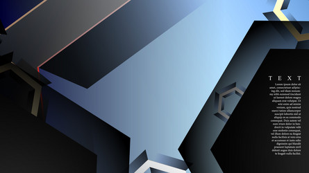 abstract background with gradient hexagon shapes vector image