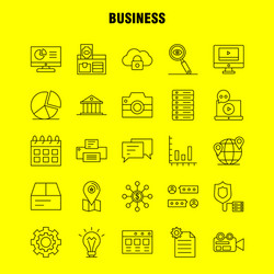 Business line icon for web print and mobile uxui vector