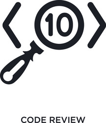 code review isolated icon simple element from vector image