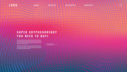 landing page abstract design with field vector image