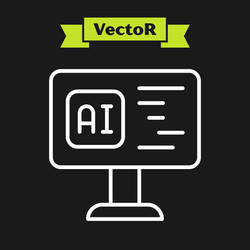 white line software web developer programming vector image