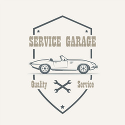 Car service labels vector