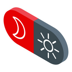 day and night mode switch toggle button showing vector image