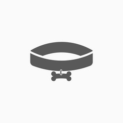 dog collar icon vector