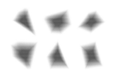 halftone hexagon pattern reprographic technique vector image