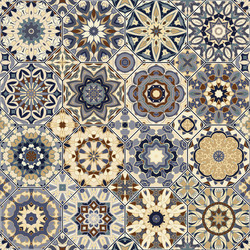 set of octagonal and square patterns vector image