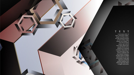abstract background with gradient hexagon shapes vector image