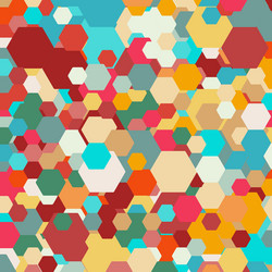 geometric background abstract hexagonal pattern vector image
