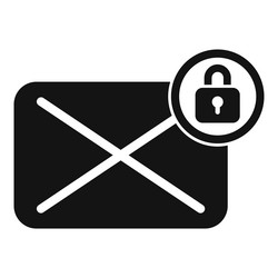 mail message password protection icon simple vector