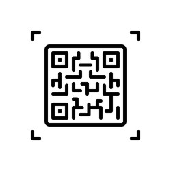 qr code access vector image