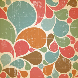 Retro Blob Pattern vector image